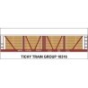 Railroad Decal Set -- Soo Line 1921 4-Vat Wood Pickle Car, HO, Tichy Train Group 10316