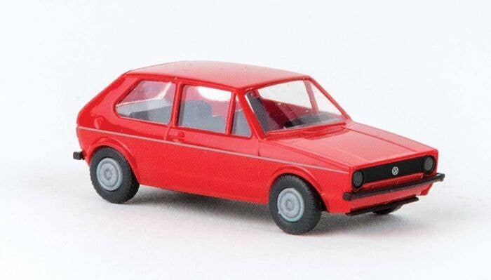 1974-1981 Volkswagen Golf I Station Wagon - Assembled -- Red, HO, Brekina Automodelle 25543