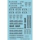 Railroad Decal Set -- Bangor & Aroostook Roadname Set (black), HO, Tichy Train Group 10426