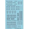 Railroad Decal Set -- Bangor & Aroostook Roadname Set (blue), HO, Tichy Train Group 10427