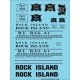 Railroad Decal Set -- Rock Island Roadname Set (black), HO, Tichy Train Group 10424
