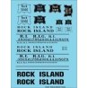 Railroad Decal Set -- Rock Island Roadname Set (black), HO, Tichy Train Group 10424