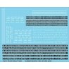 Railroad Decal Set -- Steam Locomotive Numberboards and Data (white data), HO, Tichy Train Group 10391
