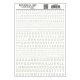 Dry Transfer Alphabet & Numbers - Railroad Gothic -- White, All Scales, Woodland Scenics 721