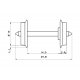 Standard wheel set -- Normradsatz -- DC NEM -HO - Roco 40177