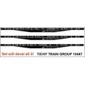 Railroad Decal Set -- New York Central System CI&S, MCRR, NYC&HR Flatcars, HO, Tichy Train Group 10467