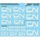 Canadian National - CN -- Mini-Cal Web Address Logo (Various Sizes) 2007+, HO, Microscale Industries Inc 5007