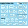Canadian National - CN -- Mini-Cal Web Address Logo (Various Sizes) 2007+, HO, Microscale Industries Inc 5007