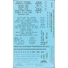 Railroad Decal Set -- Railroad Gothic Wreck Train Lettering (black), HO, Tichy Train Group 10159