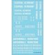 Railroad Decal Set -- Central Vermont Roadname Set (white), HO, Tichy Train Group 10411