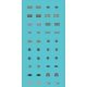 Railroad Decal Set -- 20 Assorted Pairs of Raised-Print Builders Plates, HO, Tichy Train Group 10183