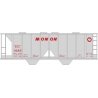 Railroad Decal Set -- Monon 2-Bay Covered Hopper (gray Car), HO, Tichy Train Group 10263