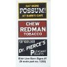 Barn Sign Decals -- Set 1 - Eat More Possum, Chew Redman, Dr. Pierce, N, Blair Line 1250