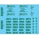 Vehicle Decal Set -- International Transport (green), HO, Lonestar Models 12026