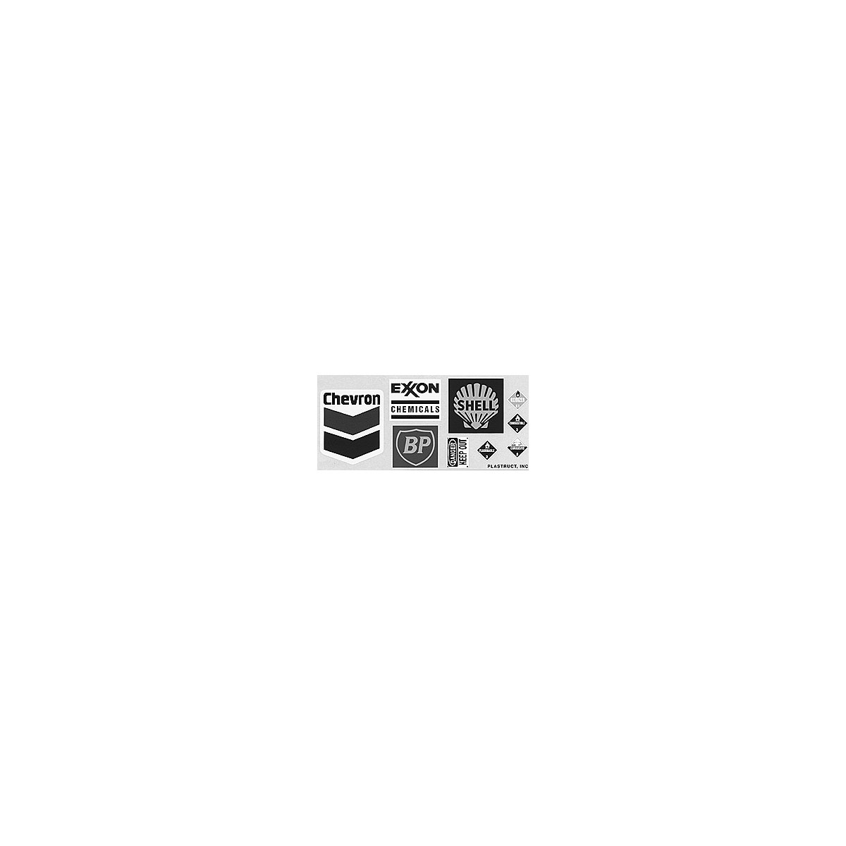Oil Company Decal pkg(2), HO, Plastruct Inc 96052