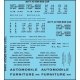 Railroad Decal Set -- 36`, 40` Boxcar Data, Gothic Lettering (black), N, Tichy Train Group 10446N