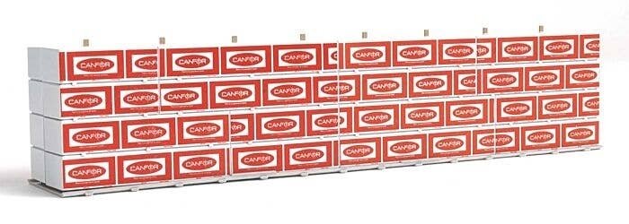 Wrapped Lumber Load for WalthersProto CC&F Bulkhead Flatcar -- Canadian Forest Products, HO, Walthers SceneMaster 3121