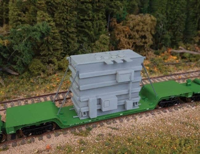 Transformer Load -- Kit - Fits WalthersMainline & Walthers 81′ 8-Axle Depressed Center Flatc, HO, Walthers SceneMaster 3107