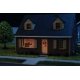 Brick Cape Cod House - Spaces -- Interior Lighting and Detail Insert, HO, Walthers Cornerstone 4704