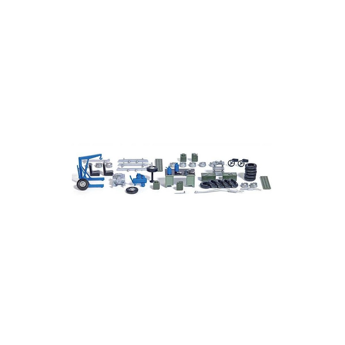 Garage Detail Set 1 -- 45-Piece Set, HO, Walthers SceneMaster 4167