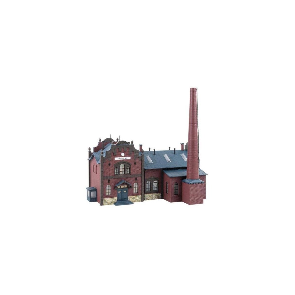 Factory with Chimney -- Kit - 11-5/8 x 8-1/4 x 10-13/16′ 29.5 x 21 x 27.5cm, HO, Faller Gmbh 191796