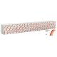 Wrapped Lumber Load for WalthersMainline 72′ Centerbeam Flatcar -- Weyerhauser Lumber (red, , HO, Walthers SceneMaster 3167
