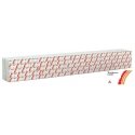 Wrapped Lumber Load for WalthersMainline 72′ Centerbeam Flatcar -- Weyerhauser Lumber (red, , HO, Walthers SceneMaster 3167