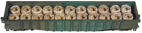 Cast Resin Freight Car Load -- Wire Coil for Gondola (car sold separately), HO, Chooch Enterprises 7229