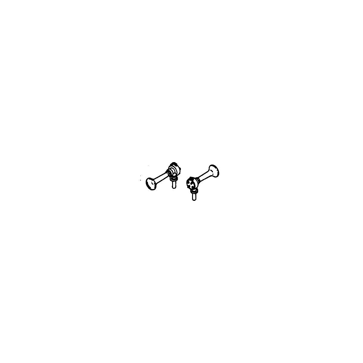 Air Horns -- Flat Type, Single-Chime pkg(2), HO, Details West 173