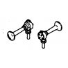 Air Horns -- Flat Type, Single-Chime pkg(2), HO, Details West 173