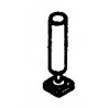 Firecracker Radio Antenna -- Brass pkg(5), HO, Details West 157
