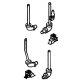 Air Tank Details -- Pipes & Moisture Ejectors Set, HO, Details West 242
