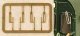 Windshield Wipers 2 Pair -- Double-Arm Style, HO, Cal Scale 518