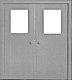 Doors -- Double Personnel pkg(2), HO, Pikestuff 1111