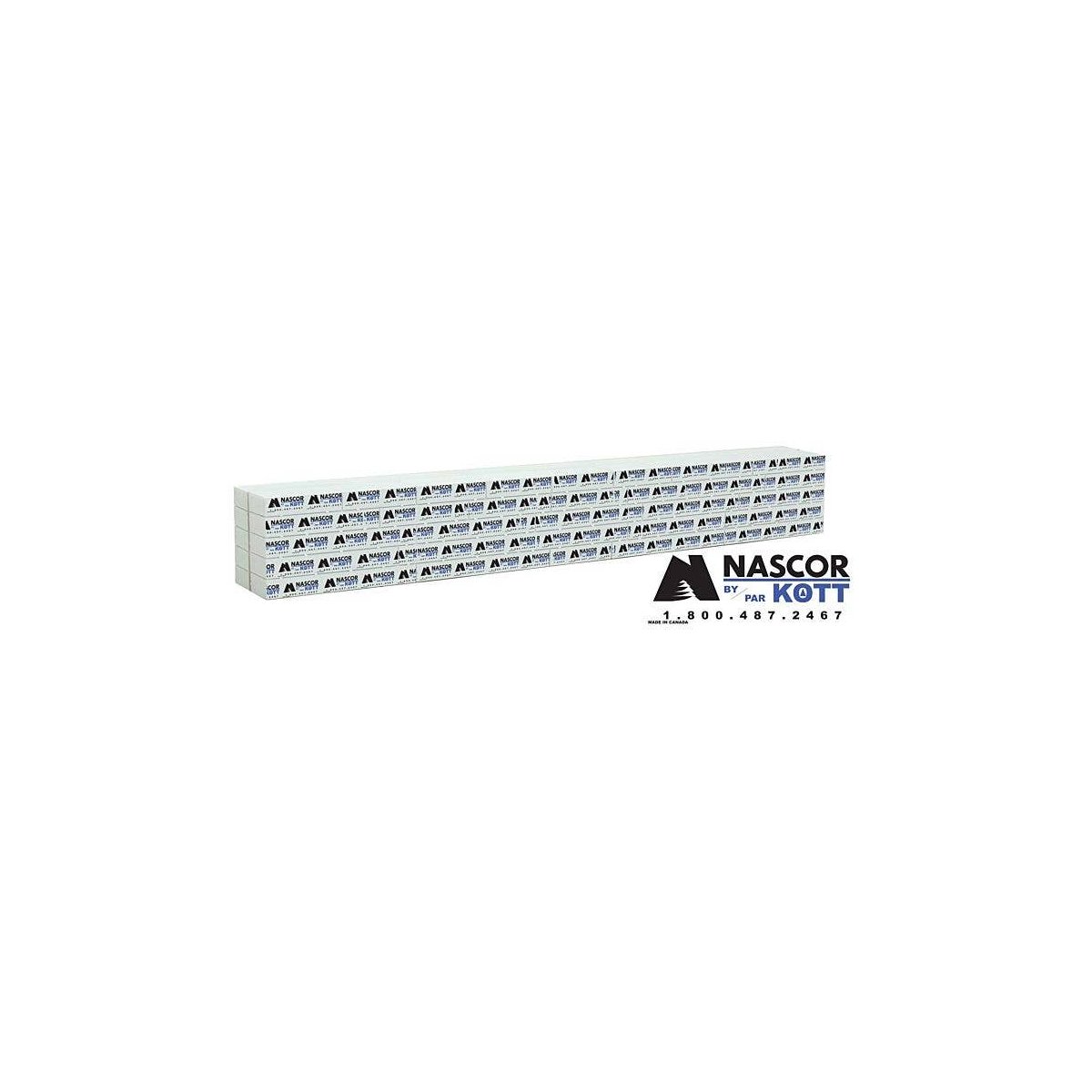 Wrapped Lumber Load for WalthersMainline 72′ Centerbeam Flatcar -- Nascor (black, blue), HO, Walthers SceneMaster 3165