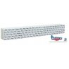 Wrapped Lumber Load for WalthersMainline 72′ Centerbeam Flatcar -- Bennett Lumber (blue, red, HO, Walthers SceneMaster 3162