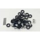 Rear Wheelsets for Trucks -- Low Profile (chrome) pkg(8), HO, Herpa Models 5533