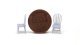 Rounded Wooden Chairs -- Unpainted pkg(2), HO, All Scale Miniatures 8711016