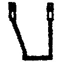 Freight Car Stirrups pkg(10) -- Angled Offset - Side Mount, HO, Tichy Train Group 3047