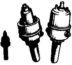 Pop Valves - Large Style -- For Steam Locomotives (Brass Castings) pkg(6), HO, Cal Scale 247