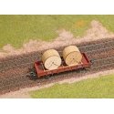 Wood Cable Reel/Drum Load - Laser-Cut Wood Kit -- pkg(2), HO, Busch Gmbh & Co Kg 1688