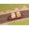 Wood Cable Reel/Drum Load - Laser-Cut Wood Kit -- pkg(2), HO, Busch Gmbh & Co Kg 1688