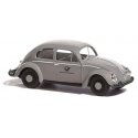 1955 Volkswagen Beetle with Oval Rear Window - Assembled -- German Post (gray, black, German Lettering), HO, Busch Gmbh & Co Kg 