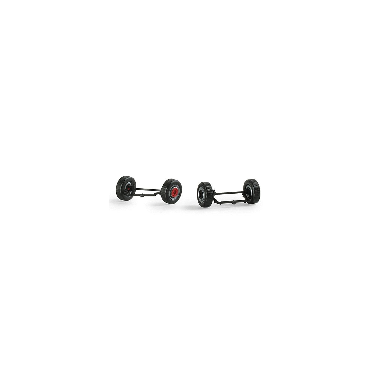 Herpa Accessories - Steering Kits for Trucks -- With Wheels & Tires pkg(4), HO, Herpa Models 52559