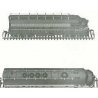 PRR Induction Phone Antenna Supports for Diesels (Brass Castings, less wire) -- EMD FP7, HO, Cal Scale 438