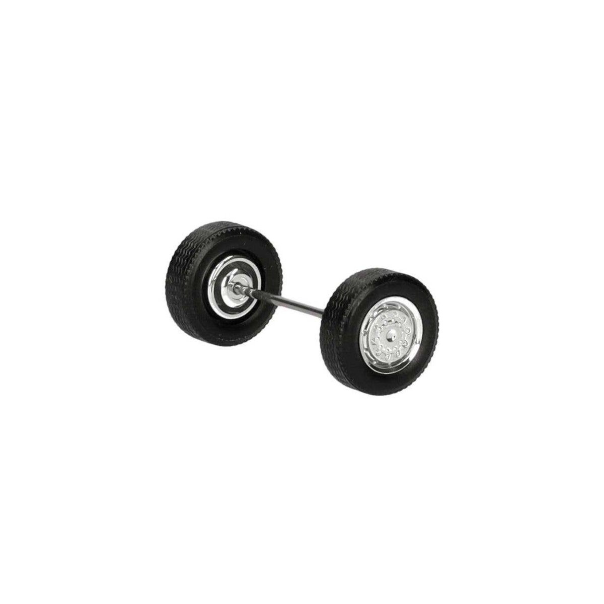 AWD Steering Wheelsets -- 8 Sets, HO, Herpa Models 54966