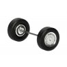 AWD Steering Wheelsets -- 8 Sets, HO, Herpa Models 54966