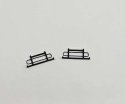 Headache Rack -- Fits Atlas & River Point Station Pickup Trucks, Black pkg(2), HO, East Coast Circuits 9509