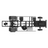 Chassis For Mercedes-Benz Atego Straight Truck -- 2 Sets, HO, Herpa Models 84499