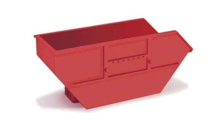 Skip Tray For Ak16, 7 CBM Skiploader -- Red pkg(2), HO, Herpa Models 54669